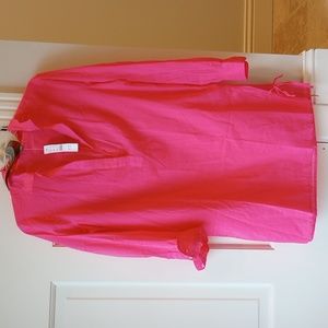 J.Crew Cotton voile tunic cover-up with side ties